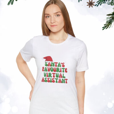 Santa's Favourite Virtual Assistant T Shirt Thumbnail